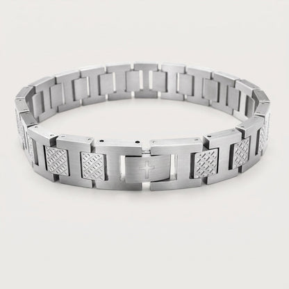 Kreuz Armband Silber aus 316L Edelstahl