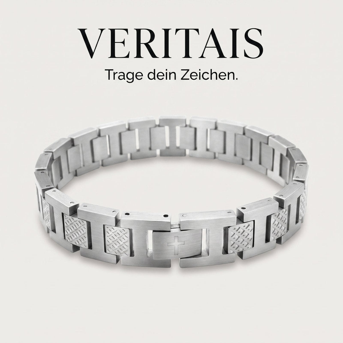 Veritais Cross Bracelet aus 316L Edelstahl
