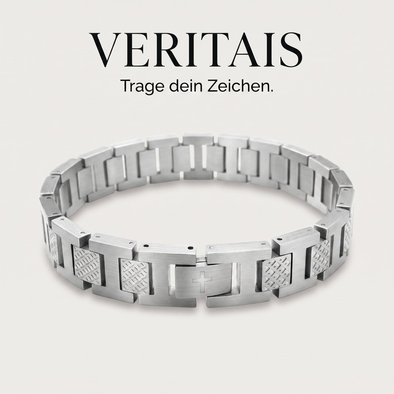 Veritais Cross Bracelet aus 316L Edelstahl